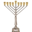 חנוכיה "BRASS NICKEL GOLD" דגם חב"ד 